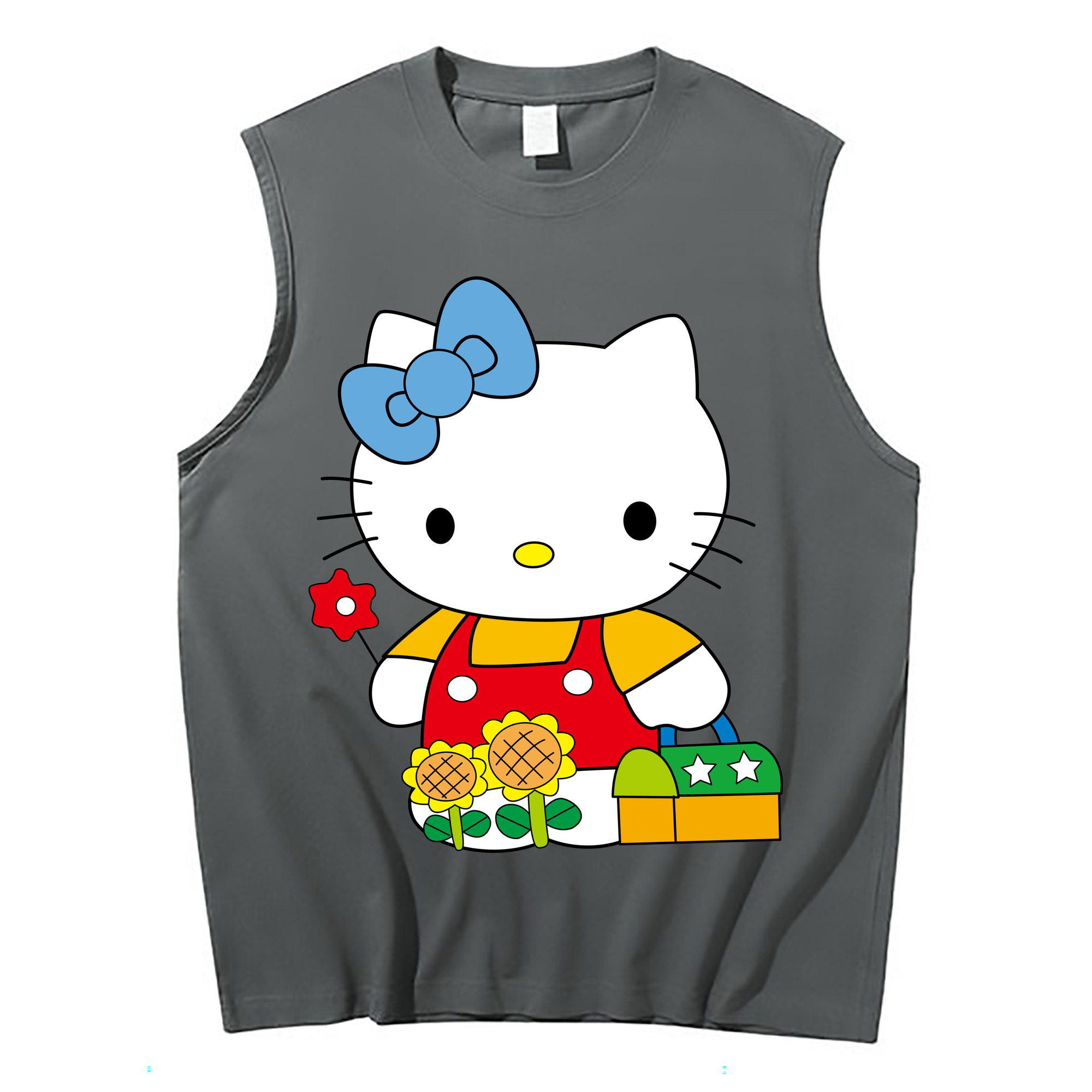 （画像用） Hello Kitty ハローキティ コットン100％タンクトップ（フロントプリント）